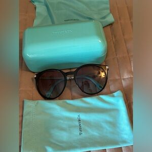 Tiffany sunglasses, case and cleaning cloth